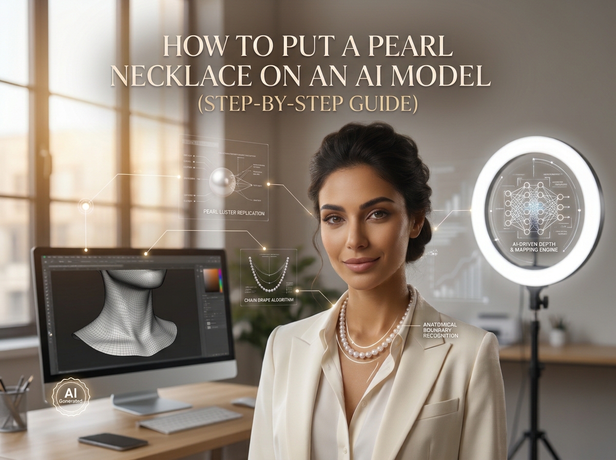 How to Put a Pearl Necklace on an AI Model (Step-by-Step Guide for Jewelry Brands)